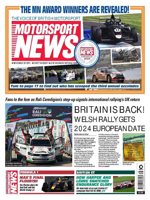 Title details for Motorsport News by Kelsey Publishing Ltd - Available